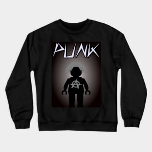 Punk Guitarist Minifig, Customize My Minifig Crewneck Sweatshirt